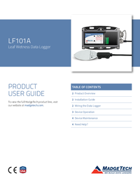 Thumbnail of document Manual - LF101A Leaf Wetness Data Logger